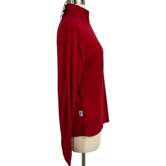 NWT Minus33 Midweight Thermal 1/4 Zip Base Layer Top Red Size M 100% Merino Wool - Picture 8 of 16